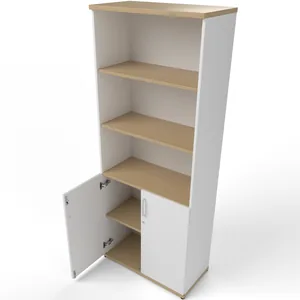 Impulse Tall Open Shelves Office Cupboard with Optional Doors