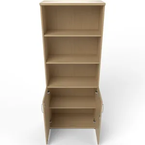 Impulse Tall Open Shelves Office Cupboard with Optional Doors