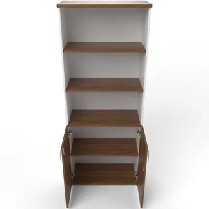 Impulse Tall Open Shelves Office Cupboard with Optional Doors
