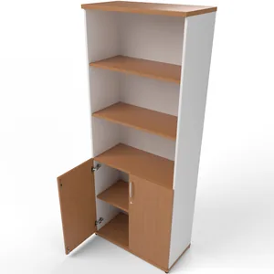 Impulse Tall Open Shelves Office Cupboard with Optional Doors