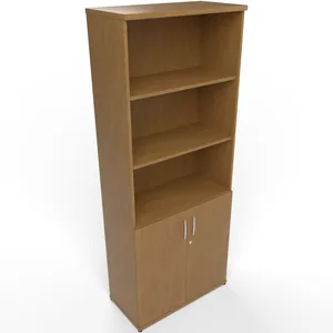 Impulse Tall Open Shelves Office Cupboard with Optional Doors