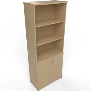 Impulse Tall Open Shelves Office Cupboard with Optional Doors