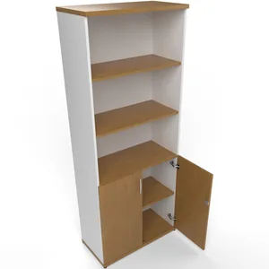 Impulse Tall Open Shelves Office Cupboard with Optional Doors