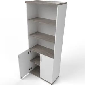Impulse Tall Open Shelves Office Cupboard with Optional Doors