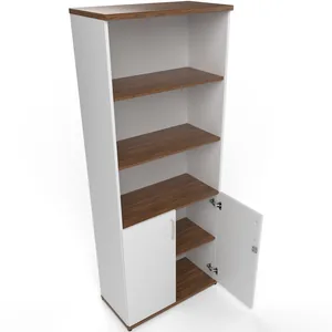 Impulse Tall Open Shelves Office Cupboard with Optional Doors