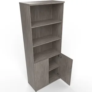 Impulse Tall Open Shelves Office Cupboard with Optional Doors