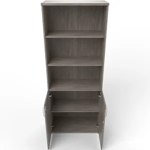 Impulse Tall Open Shelves Office Cupboard with Optional Doors