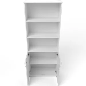 Impulse Tall Open Shelves Office Cupboard with Optional Doors