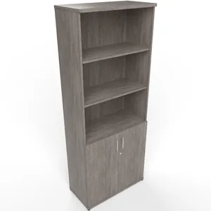 Impulse Tall Open Shelves Office Cupboard with Optional Doors