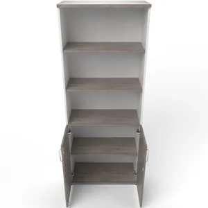 Impulse Tall Open Shelves Office Cupboard with Optional Doors