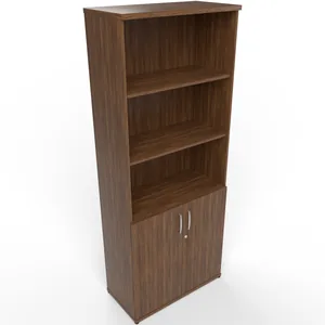 Impulse Tall Open Shelves Office Cupboard with Optional Doors