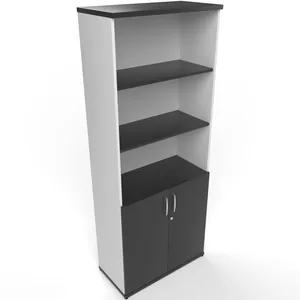 Impulse Tall Open Shelves Office Cupboard with Optional Doors
