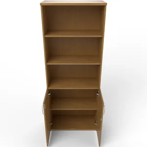 Impulse Tall Open Shelves Office Cupboard with Optional Doors