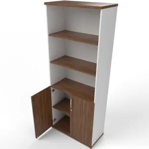 Impulse Tall Open Shelves Office Cupboard with Optional Doors