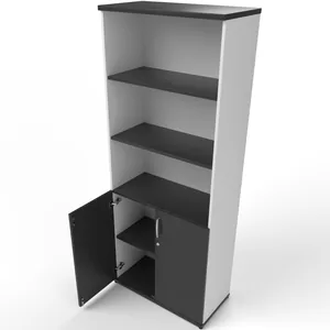 Impulse Tall Open Shelves Office Cupboard with Optional Doors
