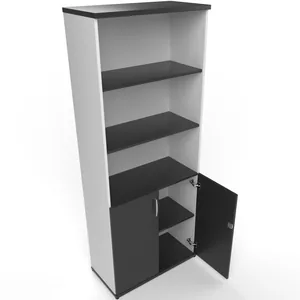 Impulse Tall Open Shelves Office Cupboard with Optional Doors