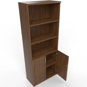 Impulse Tall Open Shelves Office Cupboard with Optional Doors
