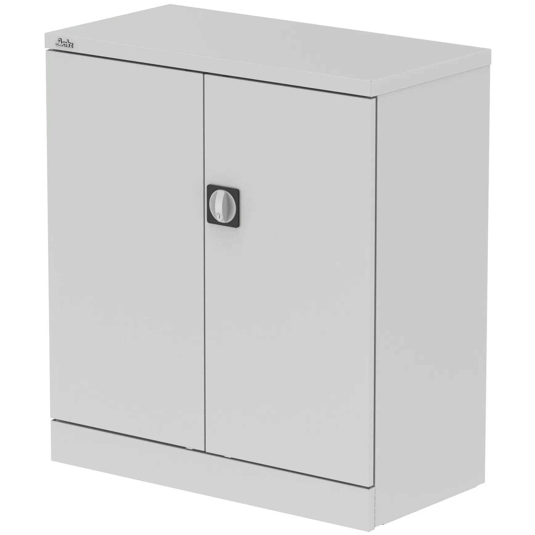 Qube Steel 2-Door Stationery Office Cupboard with Shelves
