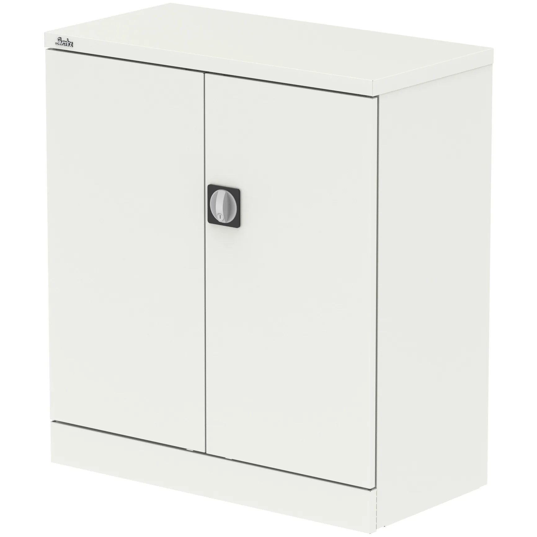 Qube Steel 2-Door Stationery Office Cupboard with Shelves
