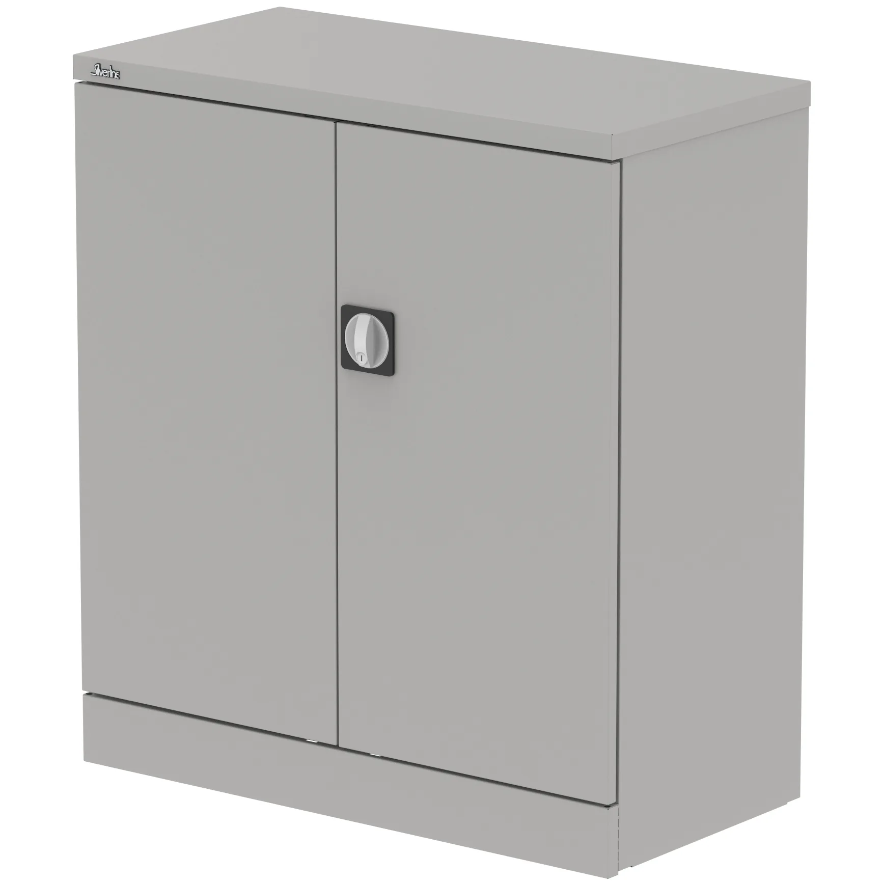 Qube Steel 2-Door Stationery Office Cupboard with Shelves