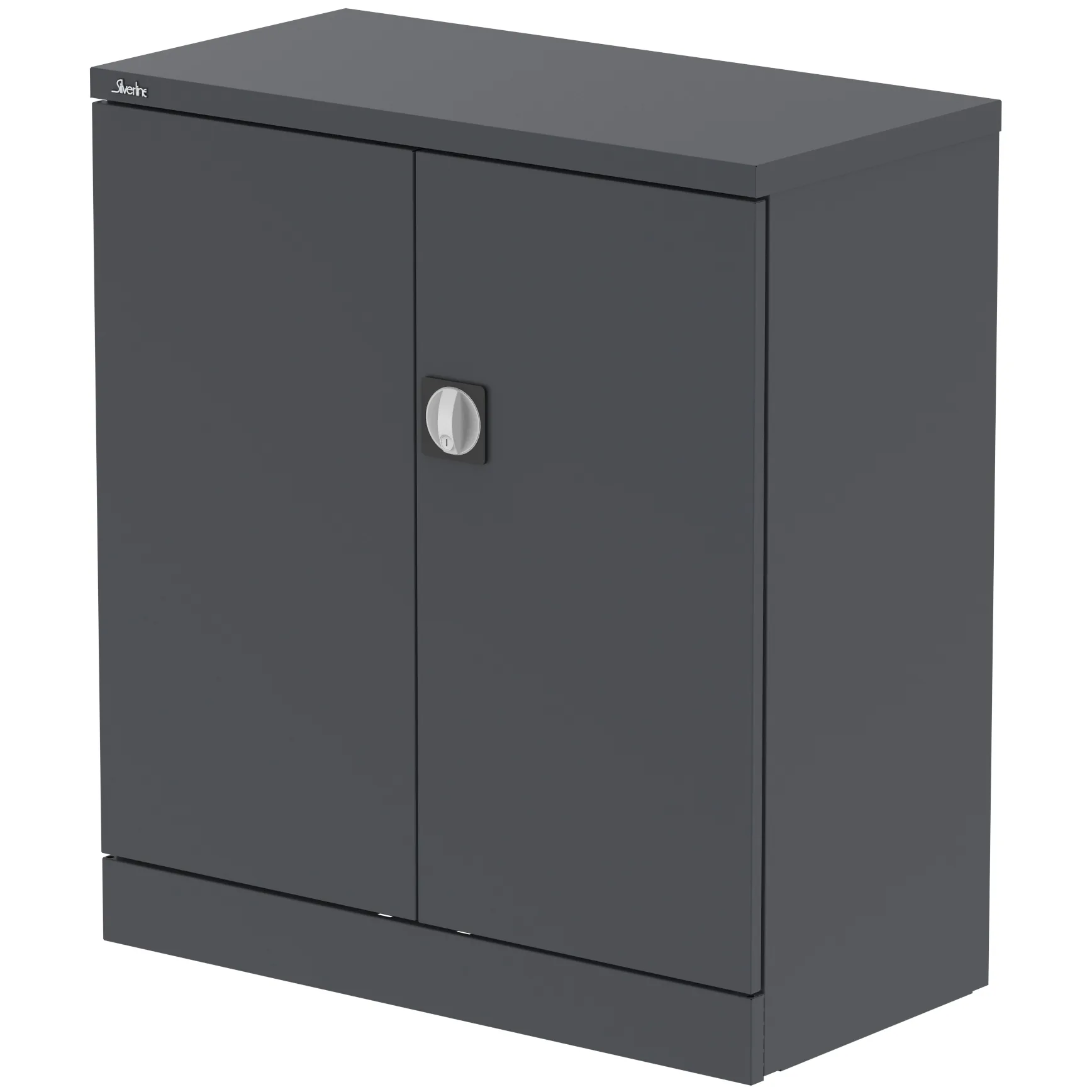 Qube Steel 2-Door Stationery Office Cupboard with Shelves