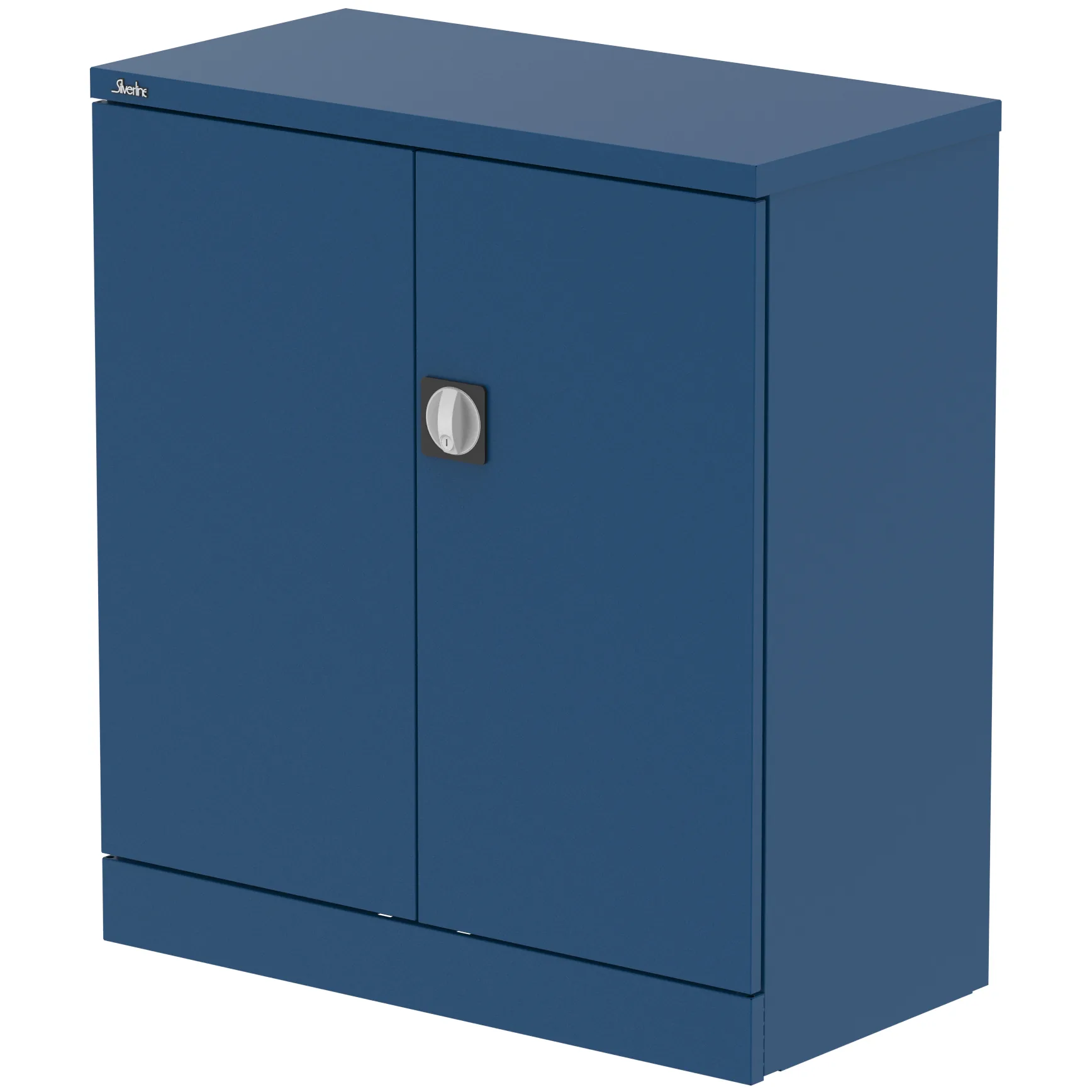 Qube Steel 2-Door Stationery Office Cupboard with Shelves