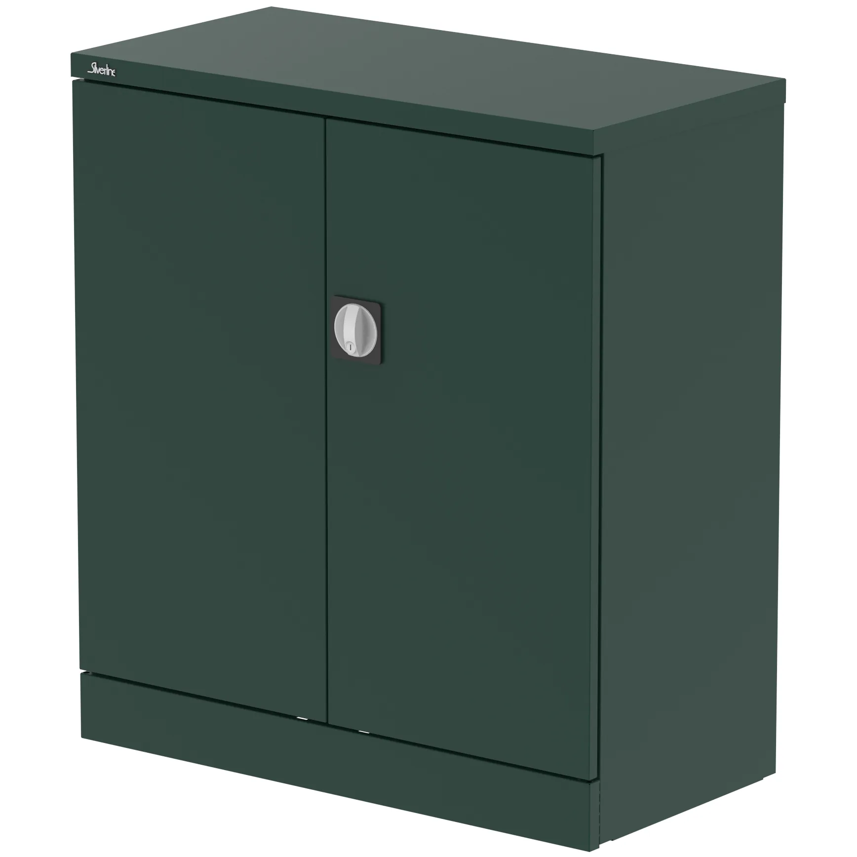 Qube Steel 2-Door Stationery Office Cupboard with Shelves