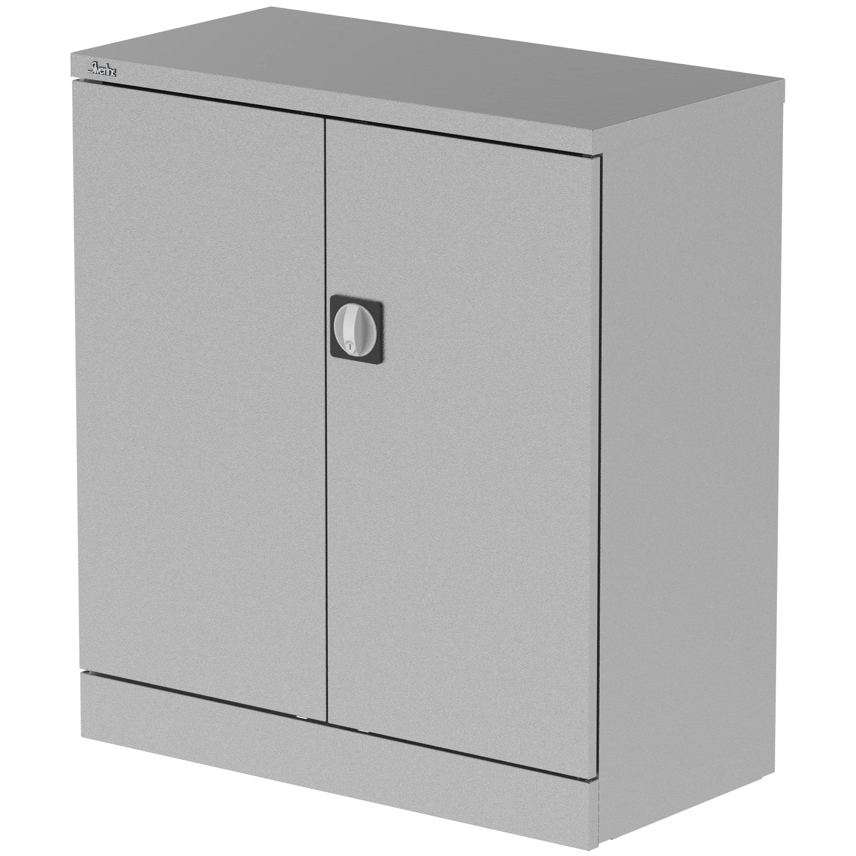 Qube Steel 2-Door Stationery Office Cupboard with Shelves
