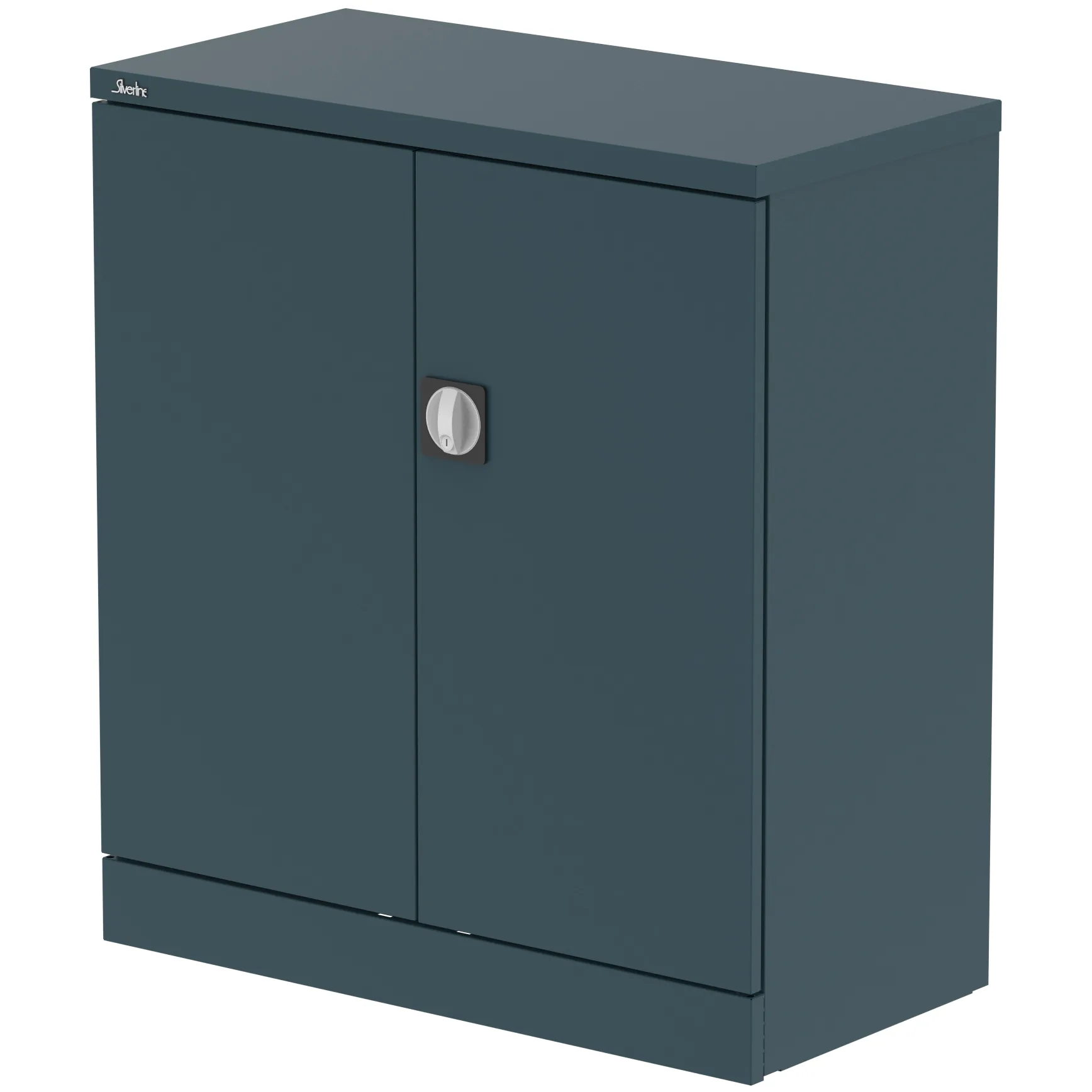 Qube Steel 2-Door Stationery Office Cupboard with Shelves