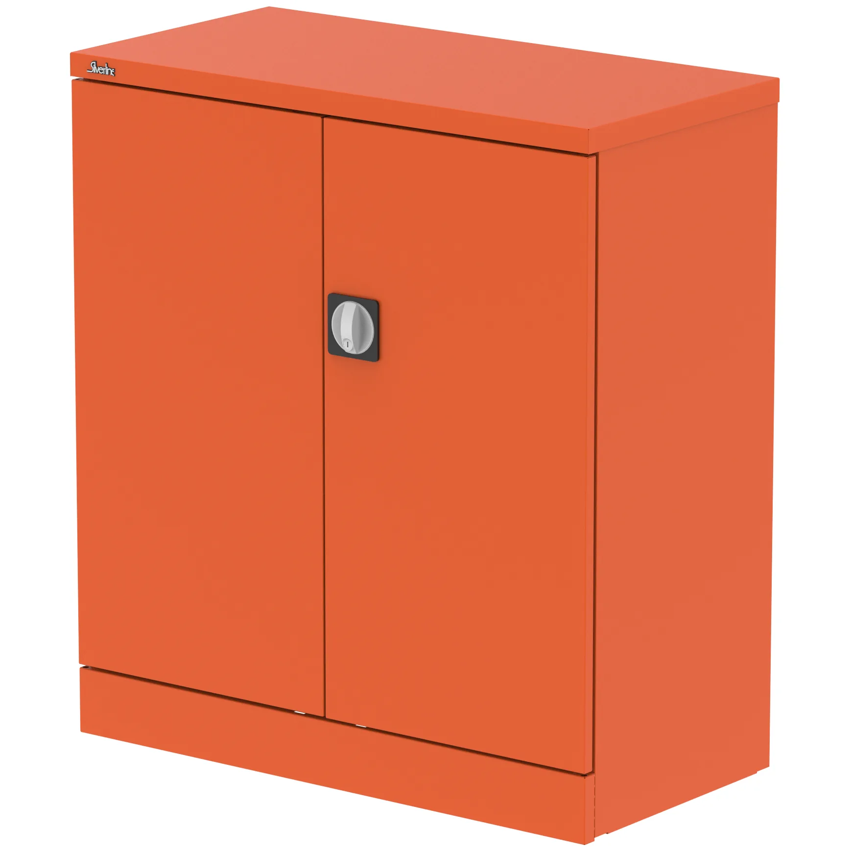 Qube Steel 2-Door Stationery Office Cupboard with Shelves