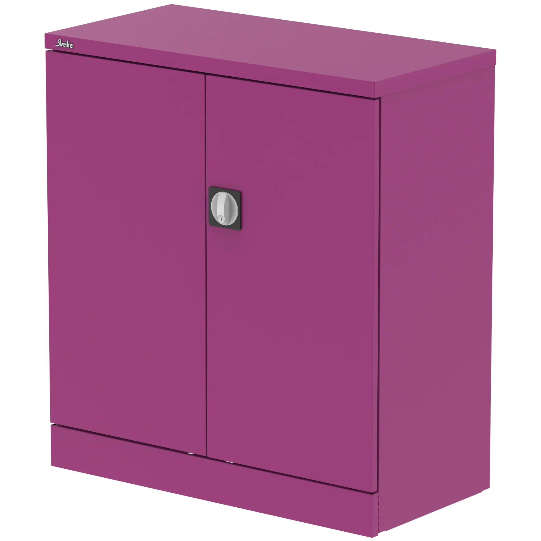 Qube Steel 2-Door Stationery Office Cupboard with Shelves