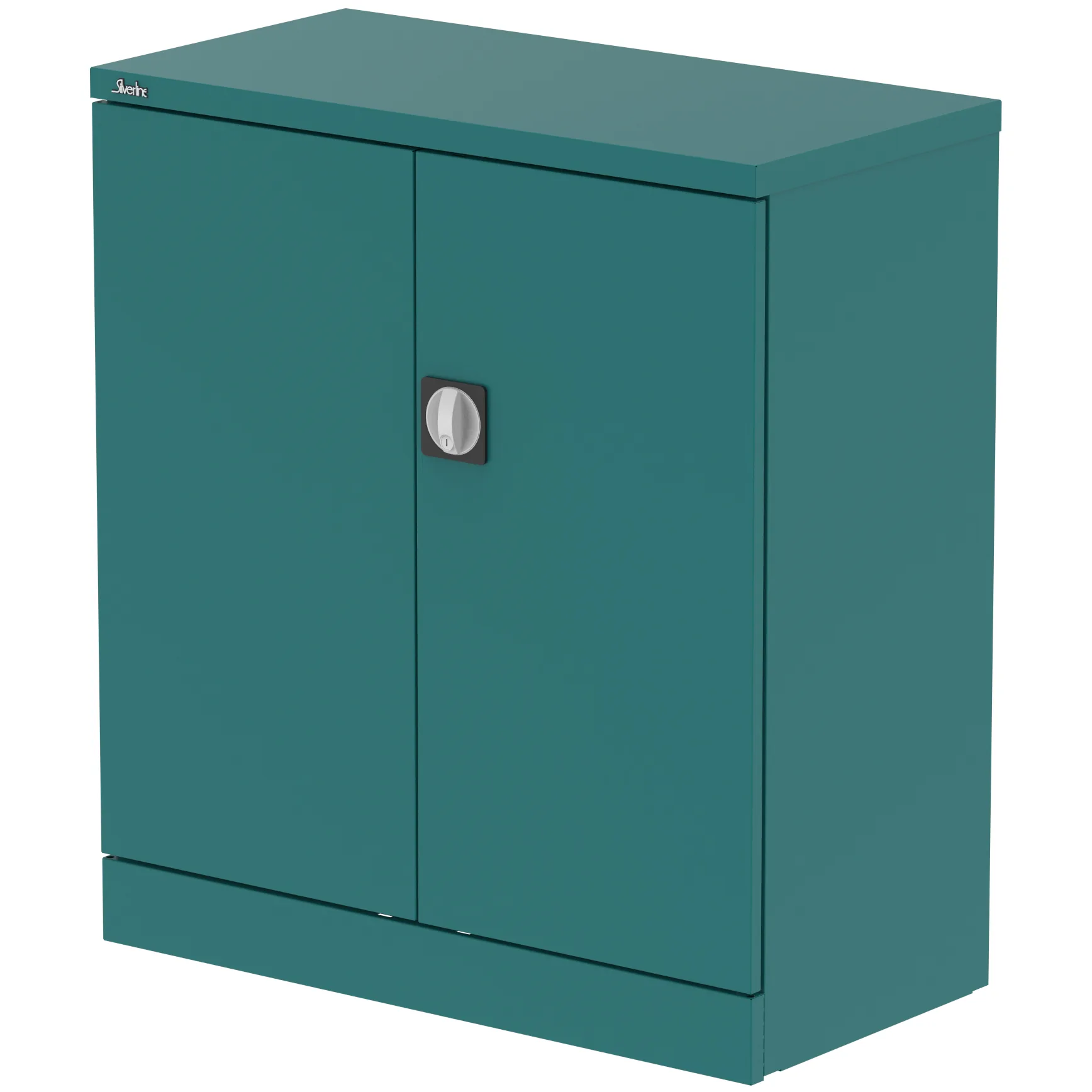 Qube Steel 2-Door Stationery Office Cupboard with Shelves