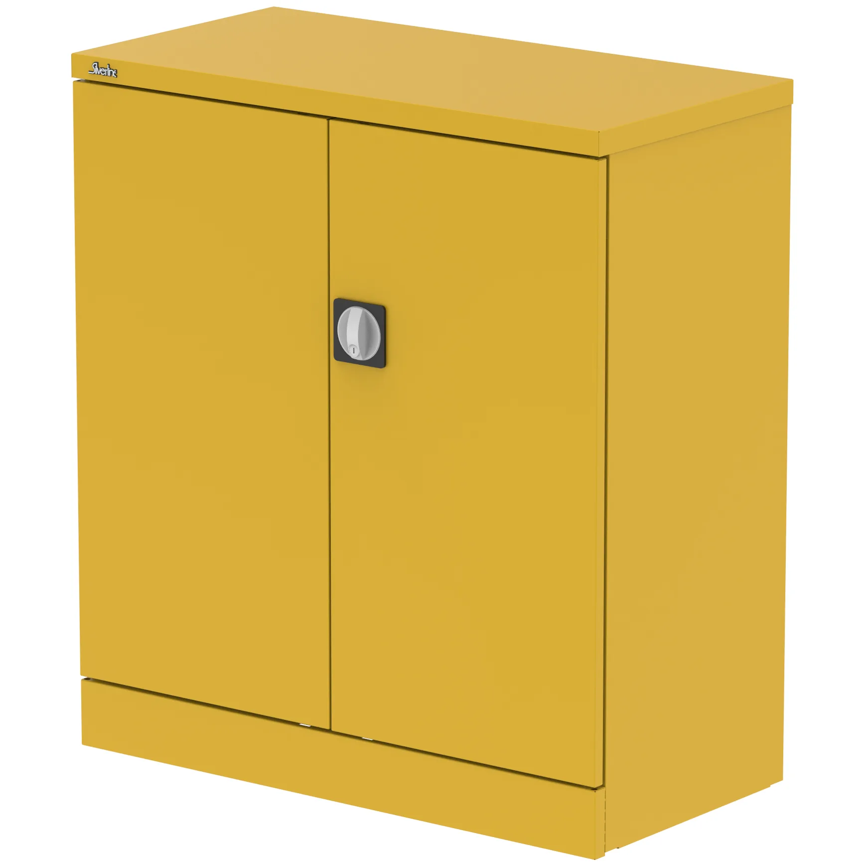 Qube Steel 2-Door Stationery Office Cupboard with Shelves