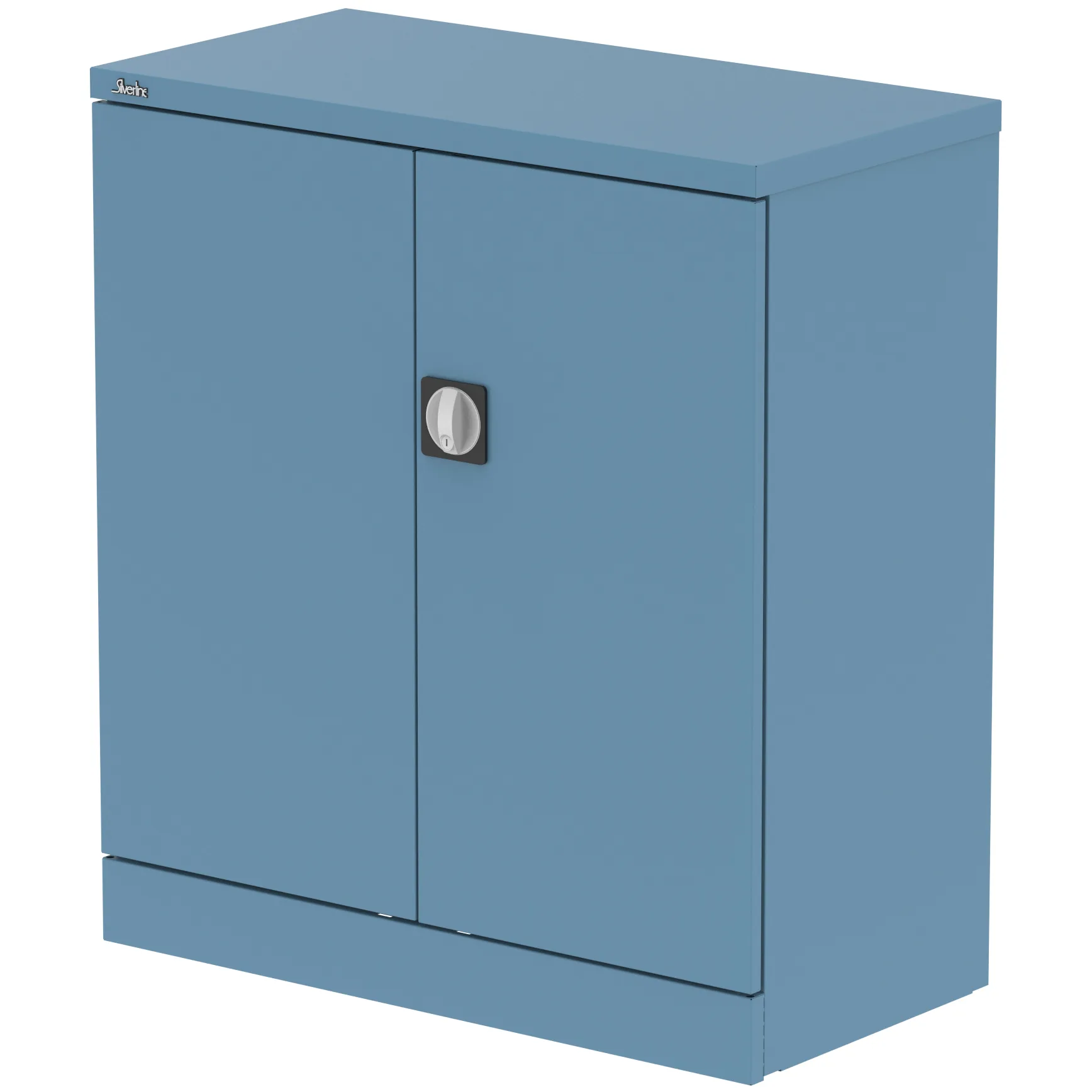 Qube Steel 2-Door Stationery Office Cupboard with Shelves
