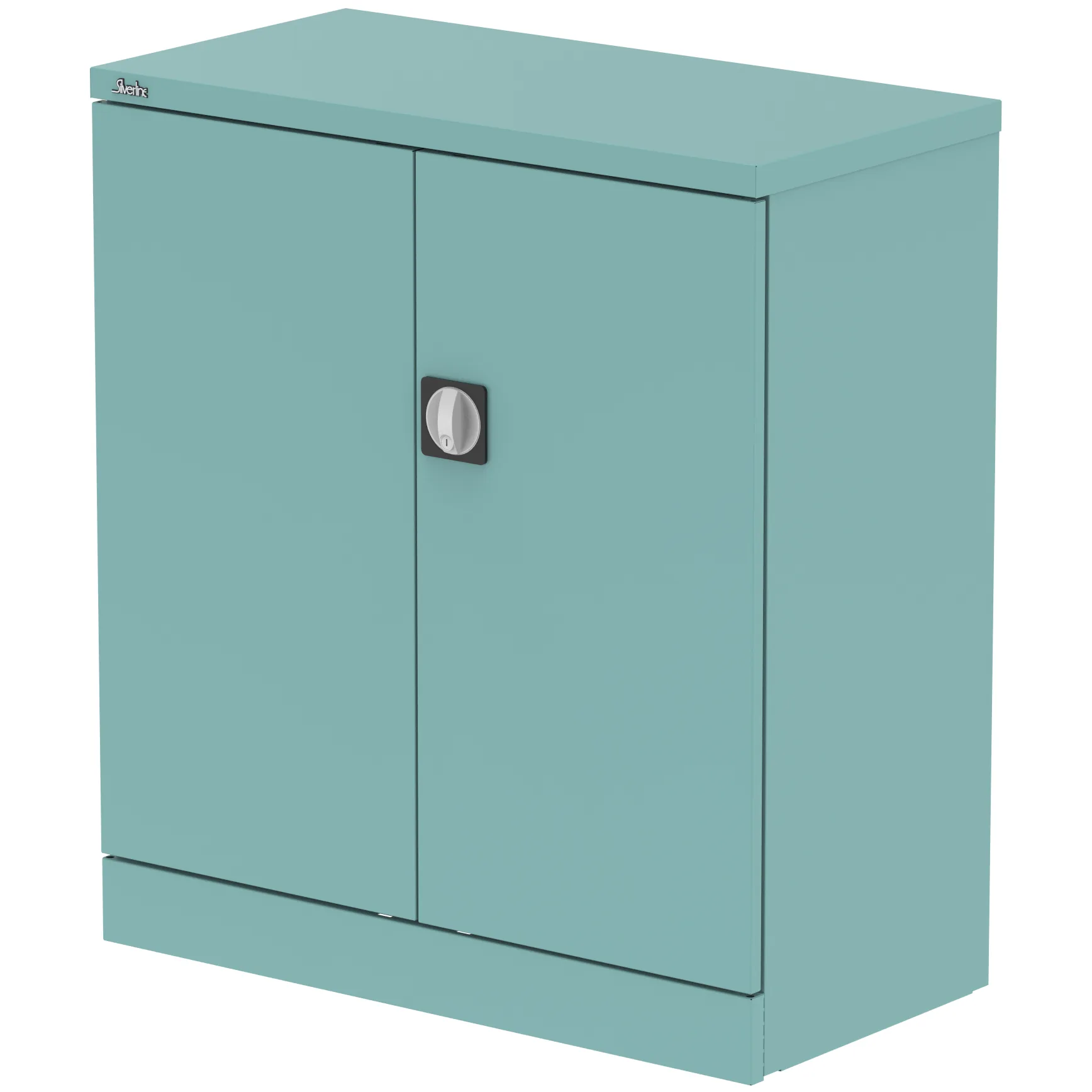 Qube Steel 2-Door Stationery Office Cupboard with Shelves