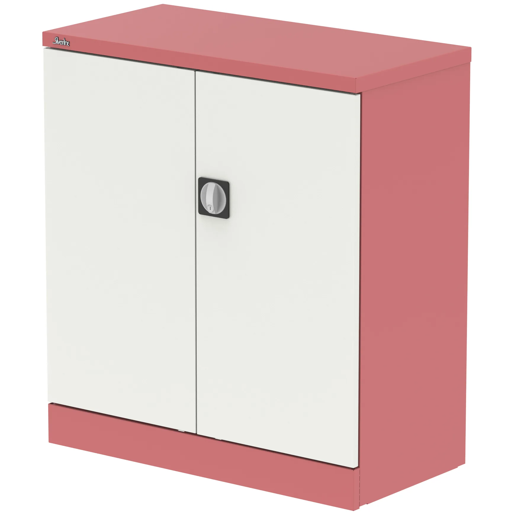 Qube Steel 2-Door Stationery Office Cupboard with Shelves