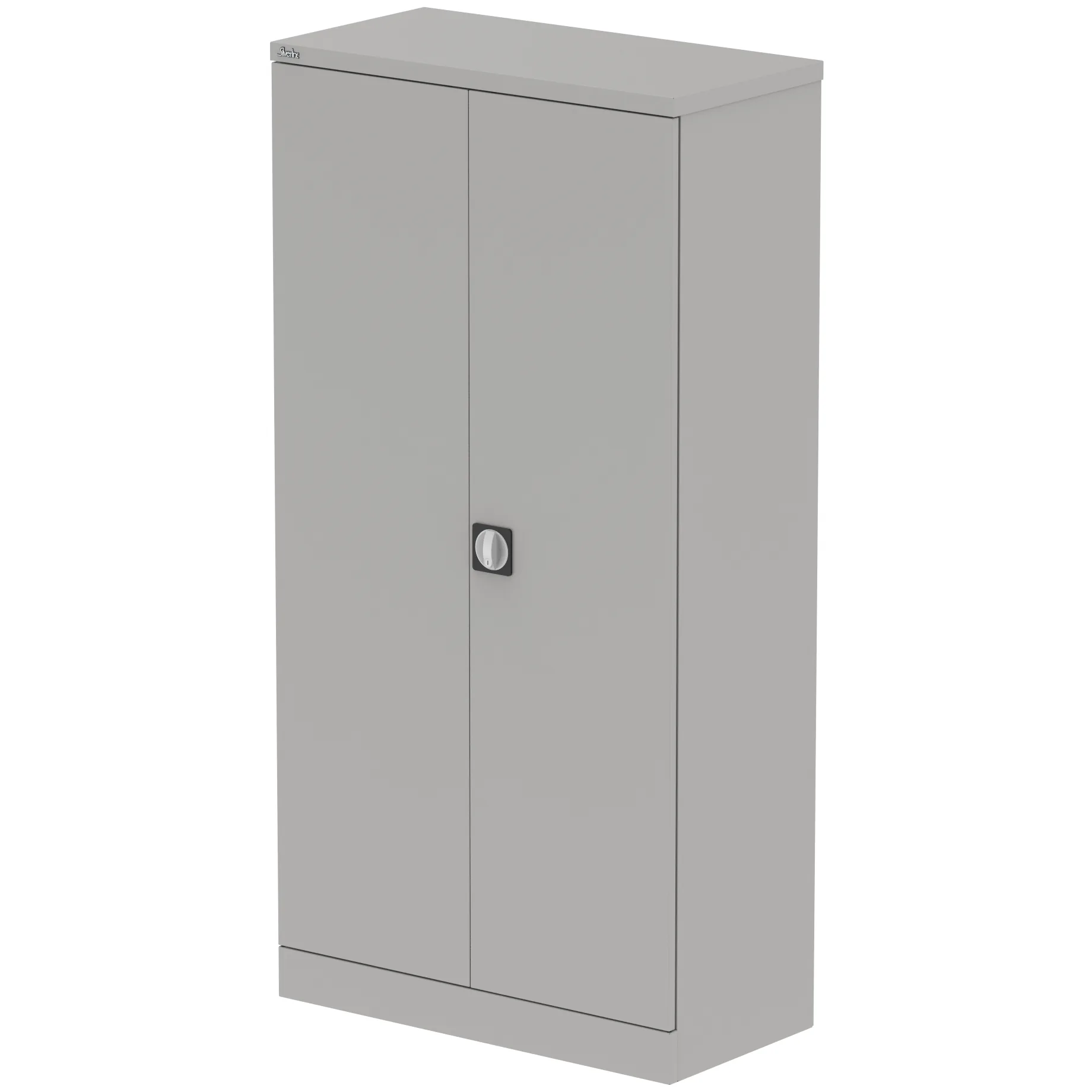 Qube Steel 2-Door Stationery Office Cupboard with Shelves