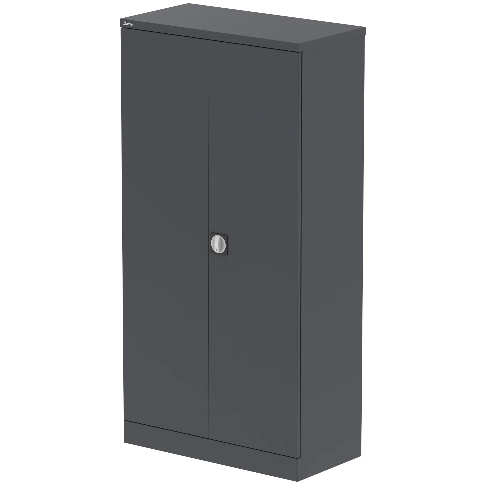 Qube Steel 2-Door Stationery Office Cupboard with Shelves
