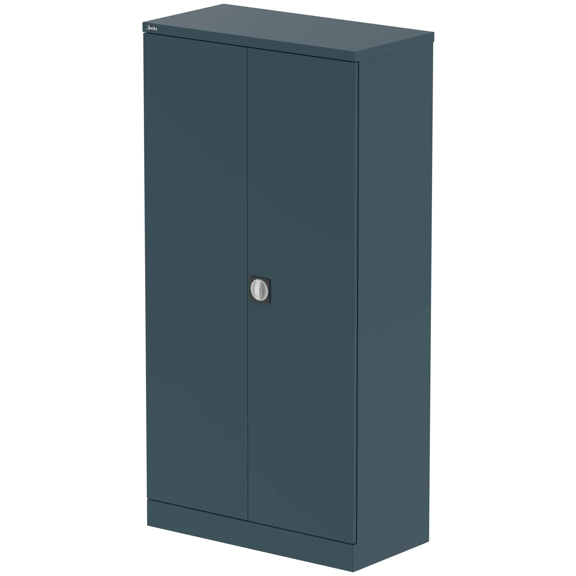 Qube Steel 2-Door Stationery Office Cupboard with Shelves