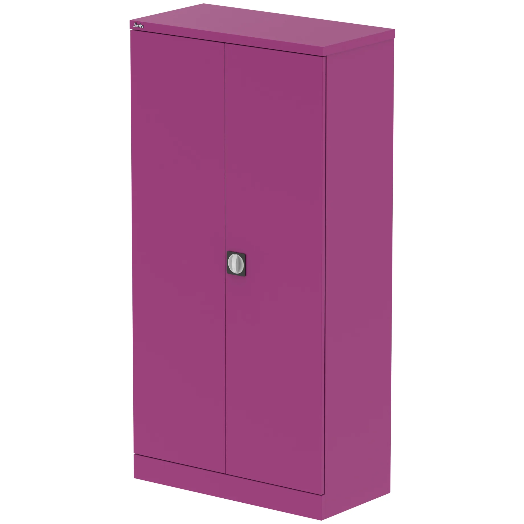 Qube Steel 2-Door Stationery Office Cupboard with Shelves