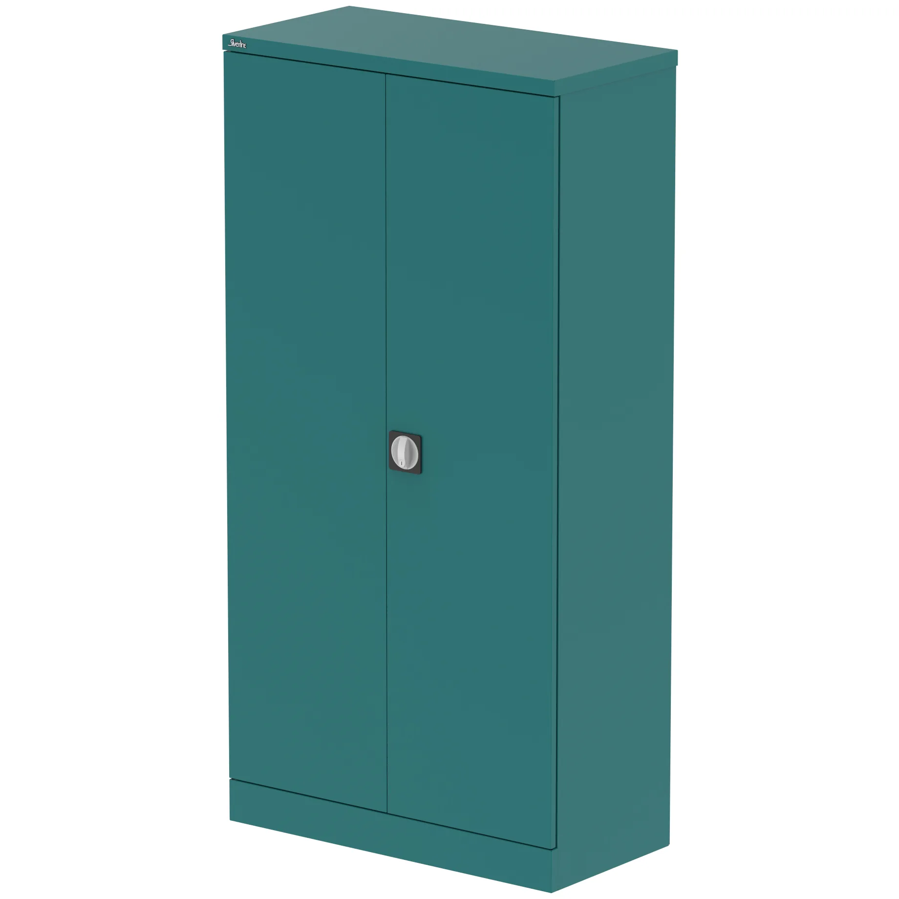 Qube Steel 2-Door Stationery Office Cupboard with Shelves