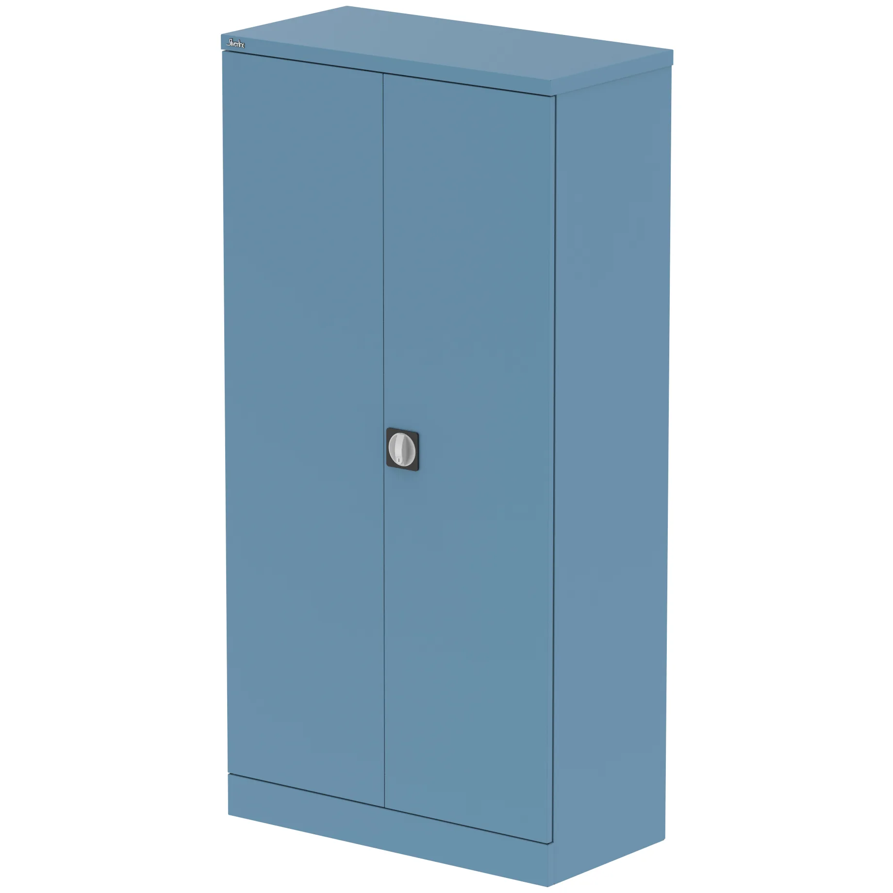 Qube Steel 2-Door Stationery Office Cupboard with Shelves