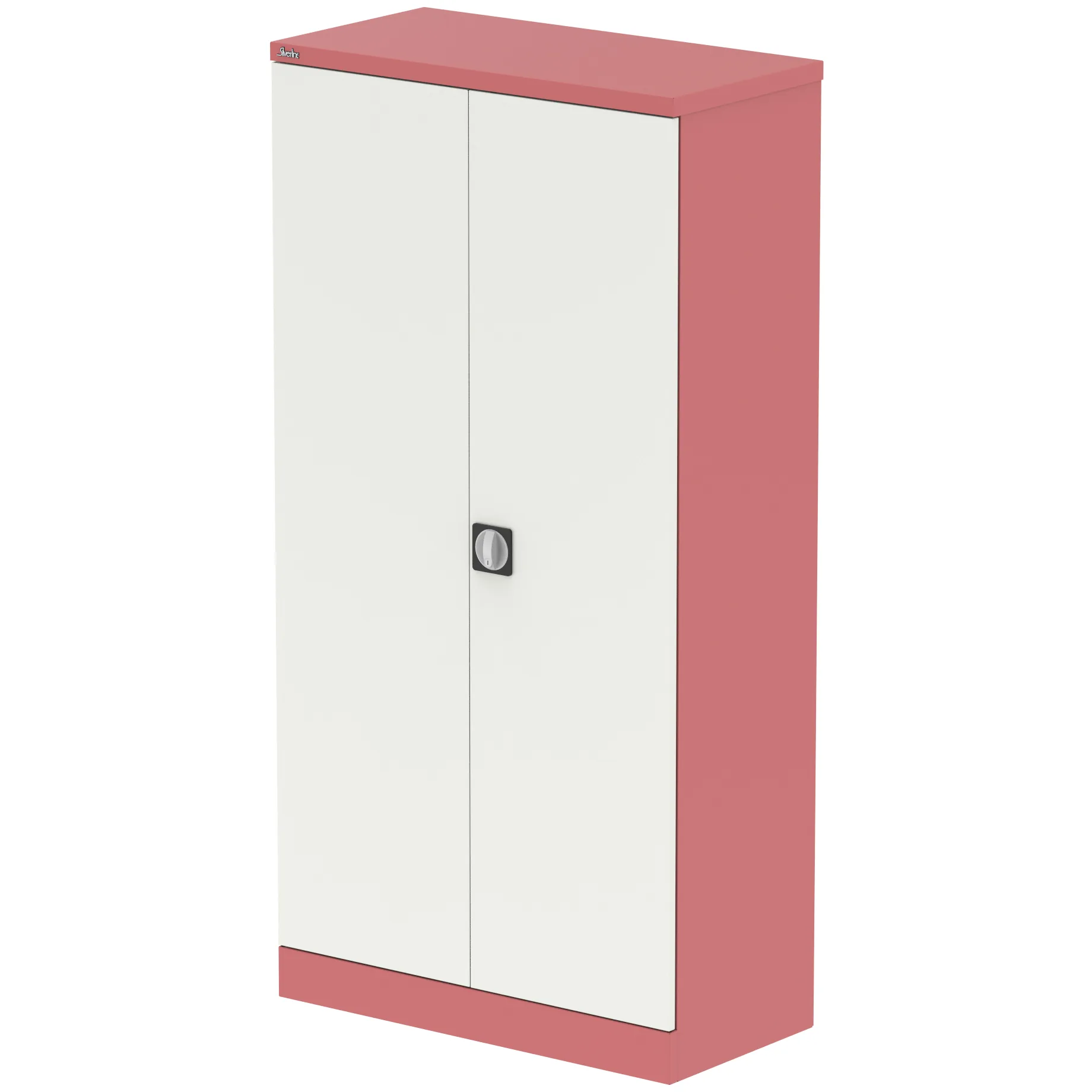 Qube Steel 2-Door Stationery Office Cupboard with Shelves