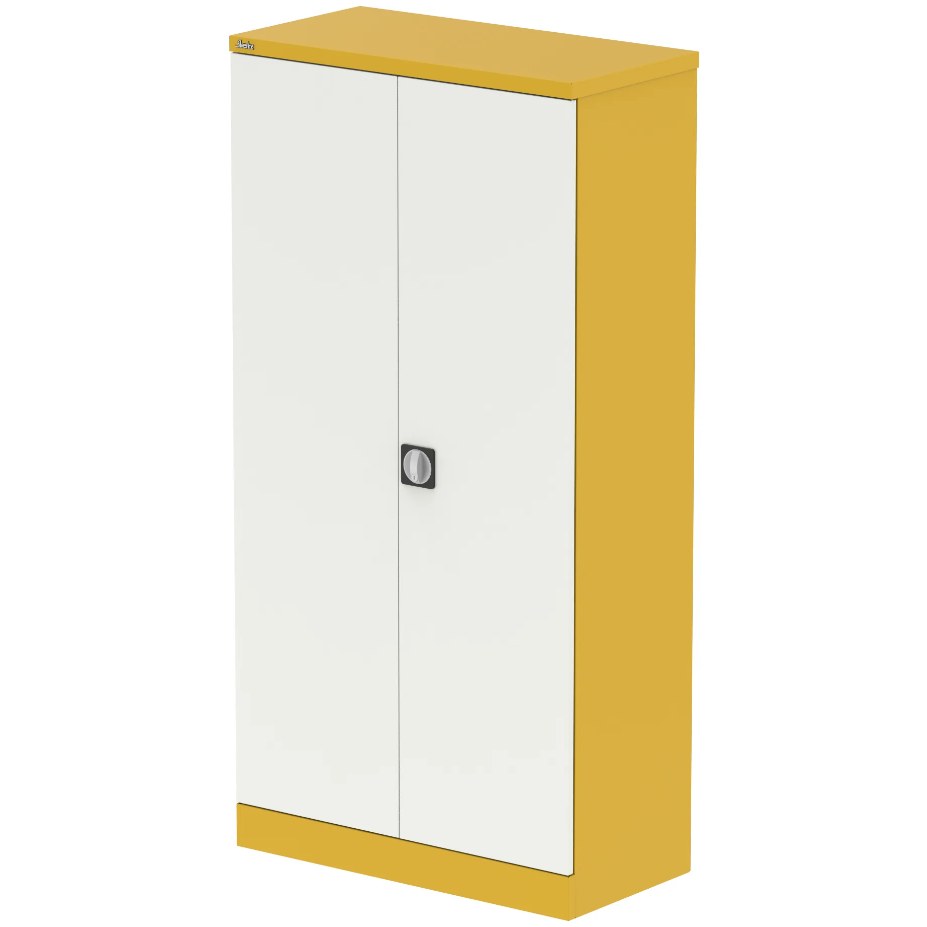 Qube Steel 2-Door Stationery Office Cupboard with Shelves