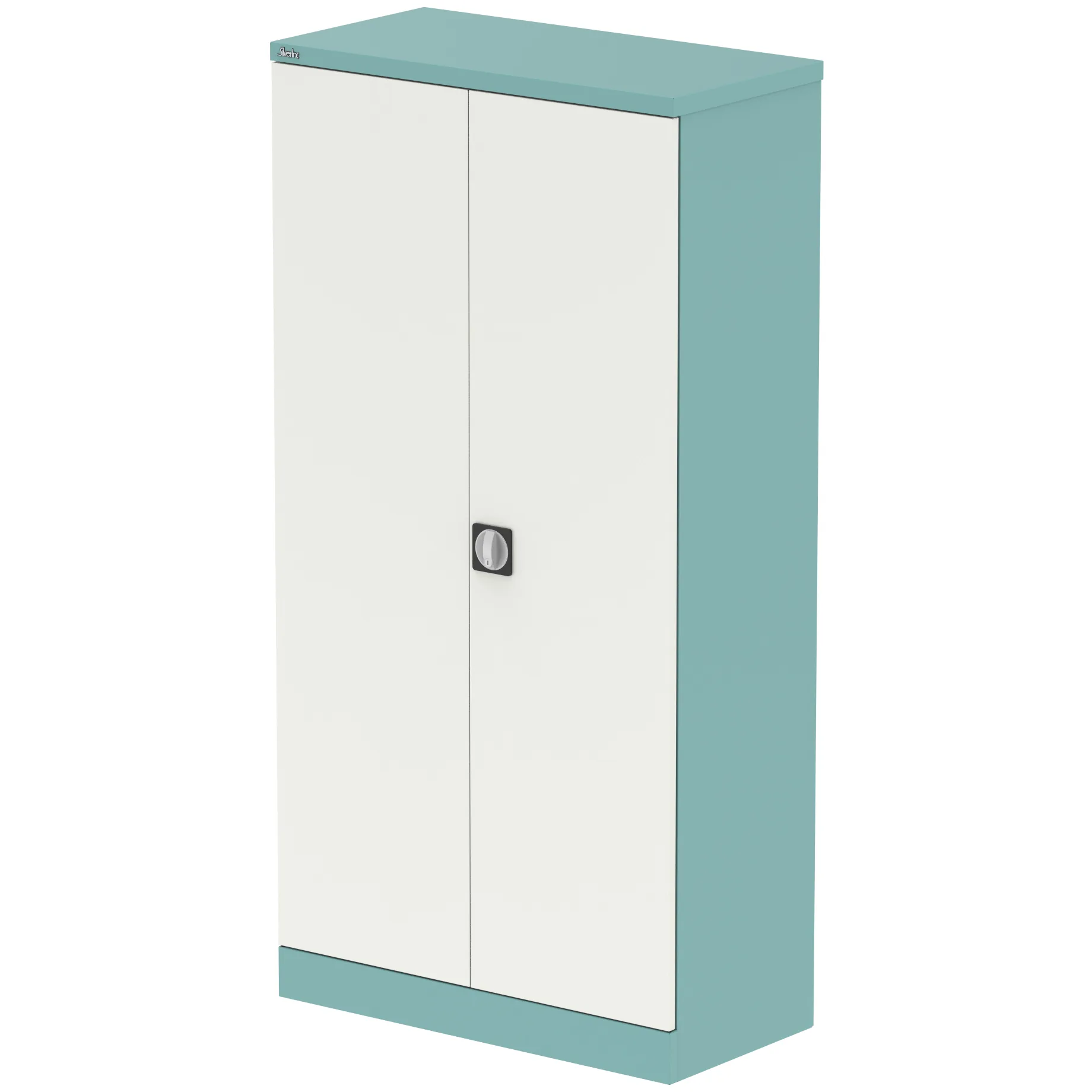 Qube Steel 2-Door Stationery Office Cupboard with Shelves