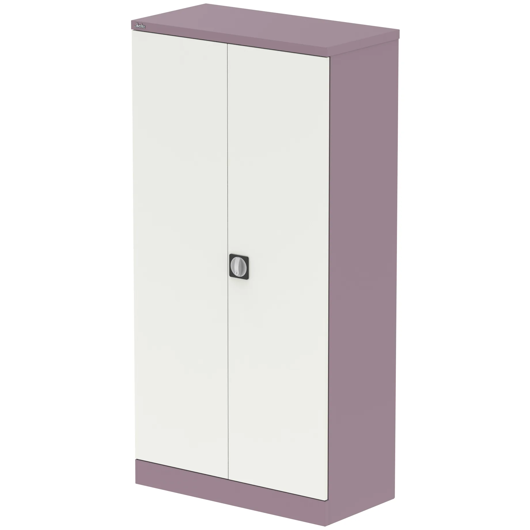 Qube Steel 2-Door Stationery Office Cupboard with Shelves