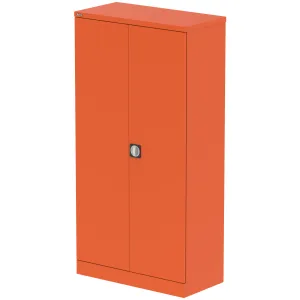 Qube Steel 2-Door Stationery Office Cupboard with Shelves