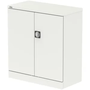 Qube Steel 2-Door Stationery Office Cupboard with Shelves
