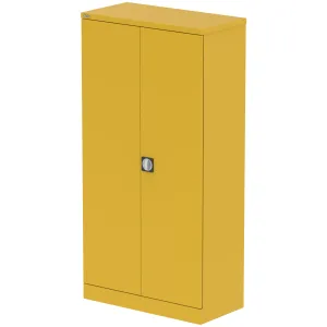 Qube Steel 2-Door Stationery Office Cupboard with Shelves