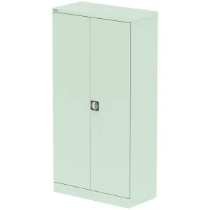 Qube Steel 2-Door Stationery Office Cupboard with Shelves
